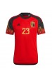 Belgia Michy Batshuayi #23 Fotballdrakt Hjemme Klær VM 2022 Korte ermer